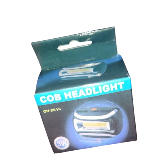 COB Headlight 3W - Black - Picture 1 of 2